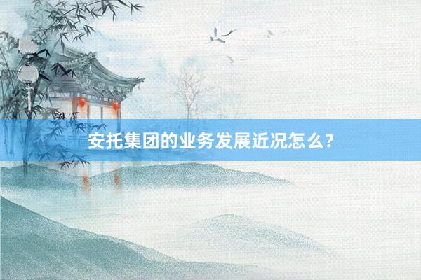 安托集团的业务发展近况怎么？
